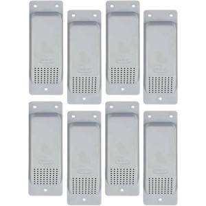 imageMytee Products 8 Pack Shipping Container Air Vent Cross Flow Ventilation  Light GreyGrey