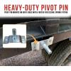imageMytee Products 2 Pack Aluminum Pivot Pin for 4 Spring Dump Truck Tarp System  Two Bolton Holes Compatibility with Most of The Systems2  Pack