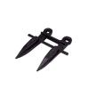 imageMytee Products 2 Pack Combine Platform Sickle Bar Rock Guard fits MacDon Part  118344  Black Powder Coated Forged Steel Sickle Mower Knife Guard with Two Prongs2  Pack