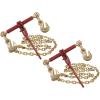 imageMytee Products 38 Grade 70 Chain and Binder Kit  Includes 4 38  12 Ratchet Load Binder Extreme amp 4 38 x 12 G70 Transport Chain wGrab Hooks  6600 lbs WLL for Truck Trailer Tie Down2  Pack