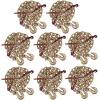 imageMytee Products 516 Grade 70 Chain and Binder Kit  Includes 8 51638 G70 Lever Style Snap Binder amp 8 516 x 20 G70 Chain wGrab Hooks  5400 lbs Safe Load Limit for Truck amp Flatbed Trailer8  Pack