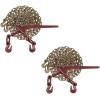 imageMytee Products 516 Grade 70 Chain and Binder Kit  Includes 8 51638 G70 Lever Style Snap Binder amp 8 516 x 20 G70 Chain wGrab Hooks  5400 lbs Safe Load Limit for Truck amp Flatbed Trailer2  Pack
