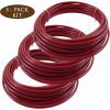 imageMytee Products Air Brake Tubing Kit  14 x 100 38 x 100 Black SAE J844 Nylon DOT Approved  Pneumatic Nylon Air Line Hose for Air Brake SystemRed