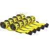 imageMytee Products 10 Pack Winch Straps 4 x 30 Yellow Heavy Duty Tie Down w 325 Narrow Flat Hook WLL 5400 lbs  4 Inch Cargo Control for Flatbed Truck Utility Trailer10  Pack