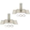 imageMytee Products 2 Pack Aluminum Pivot Pin for 4 Spring Dump Truck Tarp System  Two Bolton Holes Compatibility with Most of The Systems2  Pack