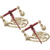 imageMytee Products 38 Grade 70 Chain and Binder Kit  Includes 4 38  12 Ratchet Load Binder Extreme amp 4 38 x 12 G70 Transport Chain wGrab Hooks  6600 lbs WLL for Truck Trailer Tie Down2  Pack