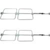 imageMytee Products 4 Pack Cargo Load Lock Bar Kit  Steel Ratcheting 89105 wBoltOn Hoop Set 1 Round2  Pack