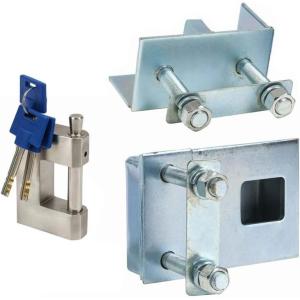 imageMytee Products 1 Bolton Shipping Cargo Container High Security Lock Box 1 Container Padlock for Shipping Containers  Stainless Steel 304 Storage Gate Fence Shed Warehouse Heavy DutyBolt on Container Lock Combo