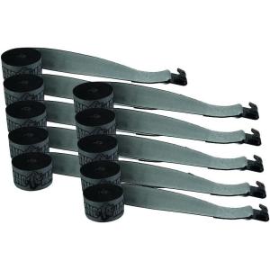 imageMytee Products 10 Pack Kinedyne Winch Strap 4 x30 wFlat Hook Rhino Max Abrasion Resistant Webbing10  Pack