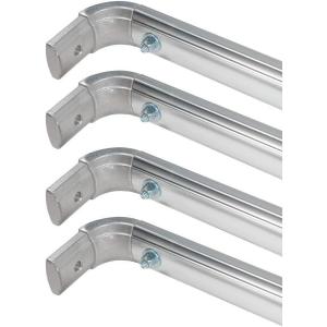 imageMytee Products 2 Pack 98 Aluminum Upper Arm w 90 Degree Corner for Dump Truck Tarp System  Telescopic Upper Arm with PreDrilled Holes  Rust Proof4  Pack