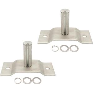 imageMytee Products 2 Pack Aluminum Pivot Pin for 4 Spring Dump Truck Tarp System  Two Bolton Holes Compatibility with Most of The Systems2  Pack