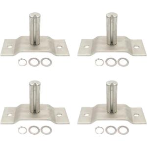 imageMytee Products 2 Pack Aluminum Pivot Pin for 4 Spring Dump Truck Tarp System  Two Bolton Holes Compatibility with Most of The Systems4  Pack