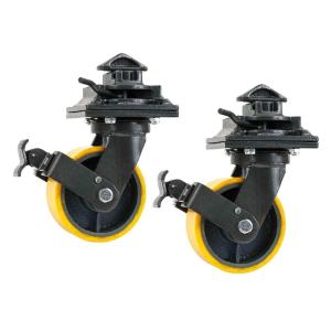 imageMytee Products 2 Pack ISO Shipping Container Caster Wheels Single Wheel 6600 lbs WLLper Wheel2  Pack