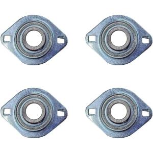 imageMytee Products 34 Shaft Axle Bearing with Flanges for Dump Truck Tarp Systems 2 Pack  Aluminum Pillow Block Bearing for Tarp Roller Kit Roller Rite Tarping System Replacement Parts  Rust Proof4  Pack