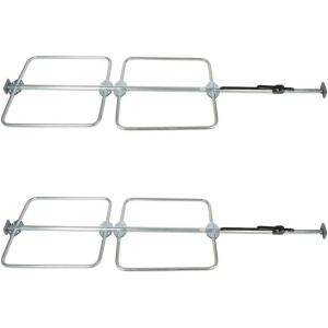 imageMytee Products 4 Pack Cargo Load Lock Bar Kit  Steel Ratcheting 89105 wBoltOn Hoop Set 1 Round2  Pack