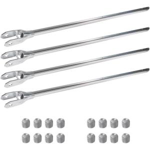 imageMytee Products 4Spring Aluminum Lower Arm for Dump Truck Tarp Systems  78 Telescopic Lower Arm for Dump Truck Tarping Systerm Rust Proof with Predrilled Holes4  Pack