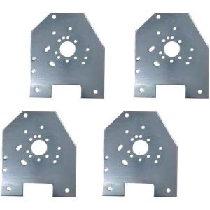 imageMytee Products Aluminum Tarp Spool Mounting Bracket for Dump Truck Tarp Systems  Universal Truck Compatibility RustProof Predrilled Holes4  Pack