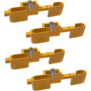 imageMytee Products Heavy Duty Shipping Container Door Lock wPadlock 4 Keys  9 to 17 Adjustable AntiTheft Steel Cargo Door Lock for SemiTrailer Box Warehouse Door4  Pack