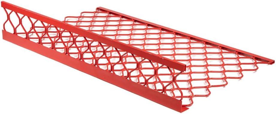imageMytee Products 10 Pack 48x30 Drop Aluminum Mesh Brick Guard Corner Protector  L Shape Mesh Edge Guard Corrosion ResistantRed