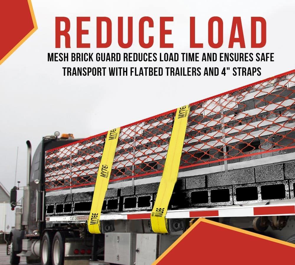 imageMytee Products 10 Pack 48x30 Drop Aluminum Mesh Brick Guard Corner Protector  L Shape Mesh Edge Guard Corrosion ResistantRed