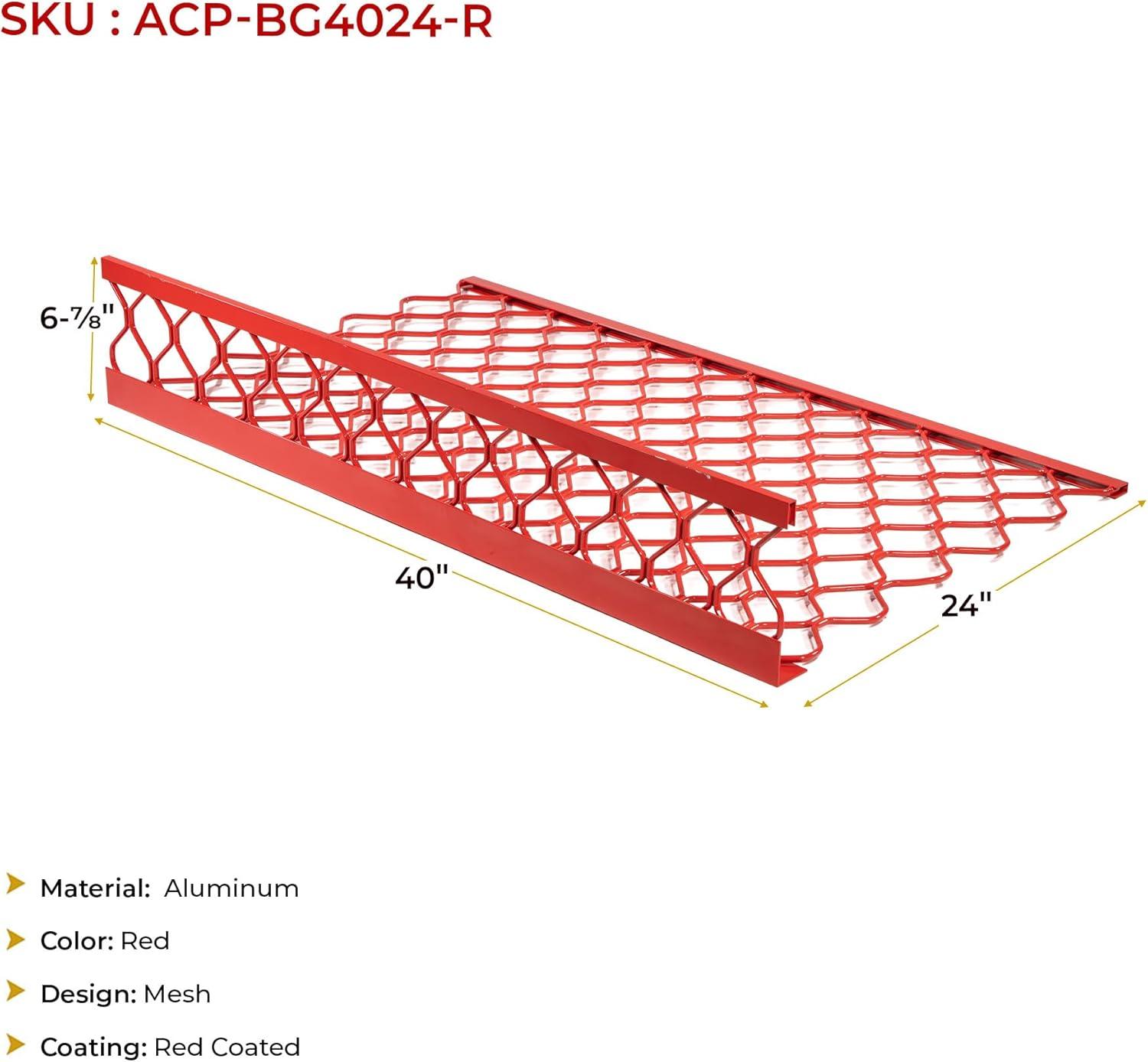 imageMytee Products 10 Pack 48x30 Drop Aluminum Mesh Brick Guard Corner Protector  L Shape Mesh Edge Guard Corrosion ResistantRed