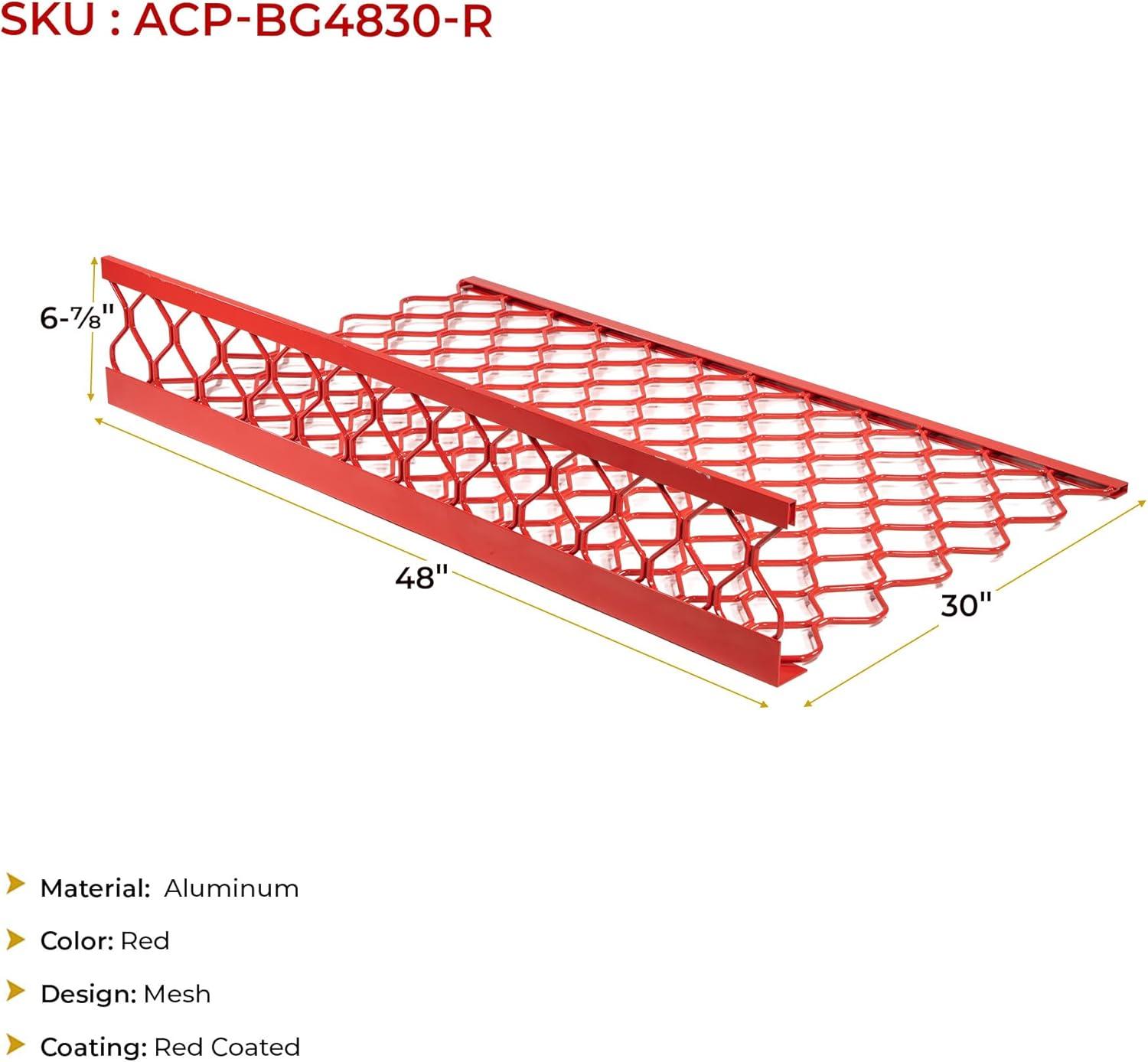 imageMytee Products 10 Pack 48x30 Drop Aluminum Mesh Brick Guard Corner Protector  L Shape Mesh Edge Guard Corrosion ResistantRed