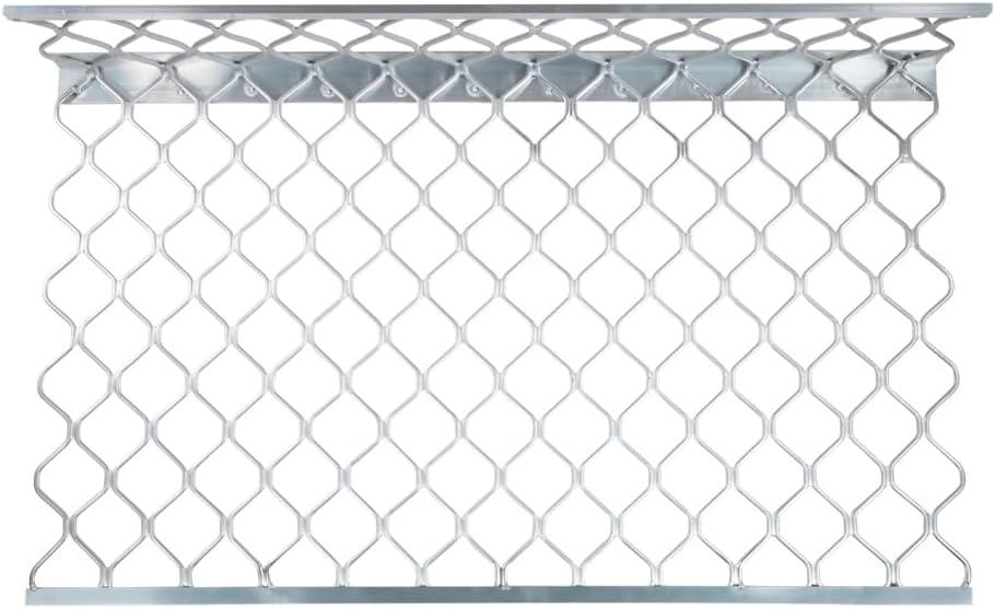 imageMytee Products 10 Pack 48x30 Drop Aluminum Mesh Brick Guard Corner Protector  L Shape Mesh Edge Guard Corrosion ResistantSilver