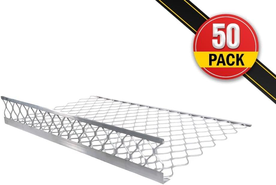 imageMytee Products 10 Pack 48x30 Drop Aluminum Mesh Brick Guard Corner Protector  L Shape Mesh Edge Guard Corrosion ResistantSilver