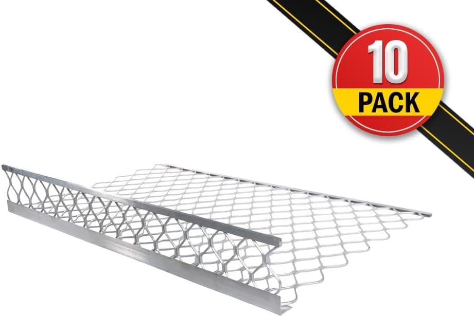 imageMytee Products 10 Pack 48x30 Drop Aluminum Mesh Brick Guard Corner Protector  L Shape Mesh Edge Guard Corrosion ResistantSilver