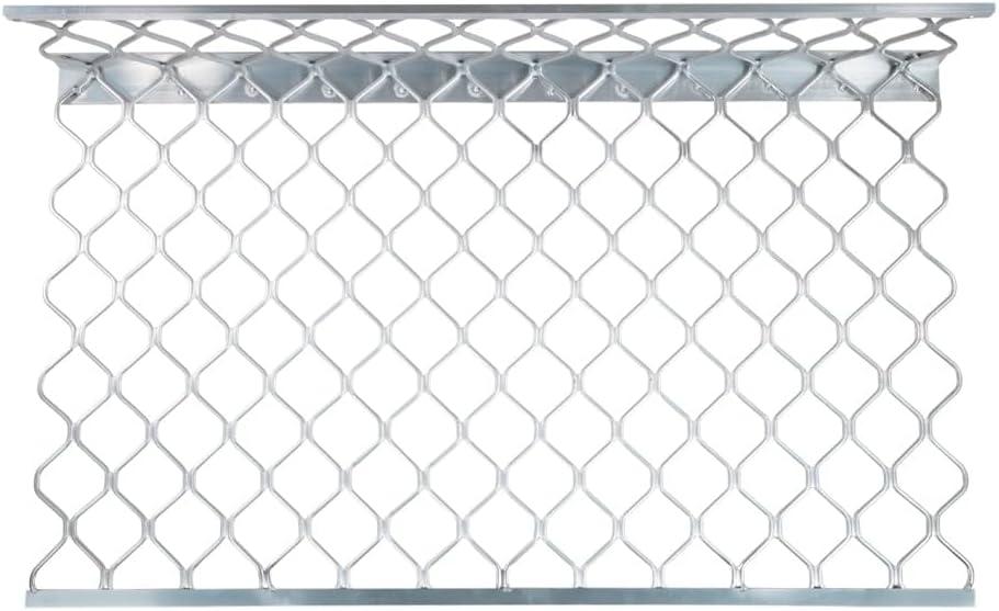 imageMytee Products 10 Pack 48x30 Drop Aluminum Mesh Brick Guard Corner Protector  L Shape Mesh Edge Guard Corrosion ResistantSilver