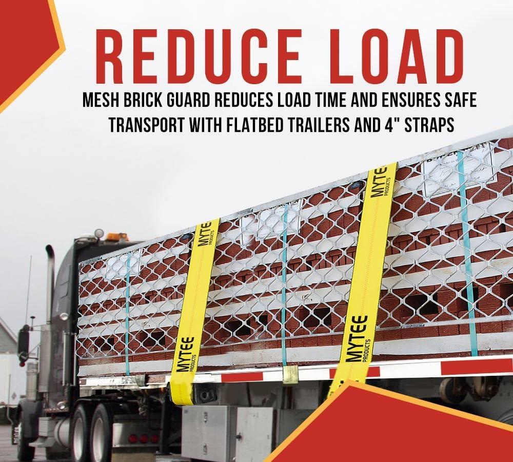 imageMytee Products 10 Pack 48x30 Drop Aluminum Mesh Brick Guard Corner Protector  L Shape Mesh Edge Guard Corrosion ResistantSilver