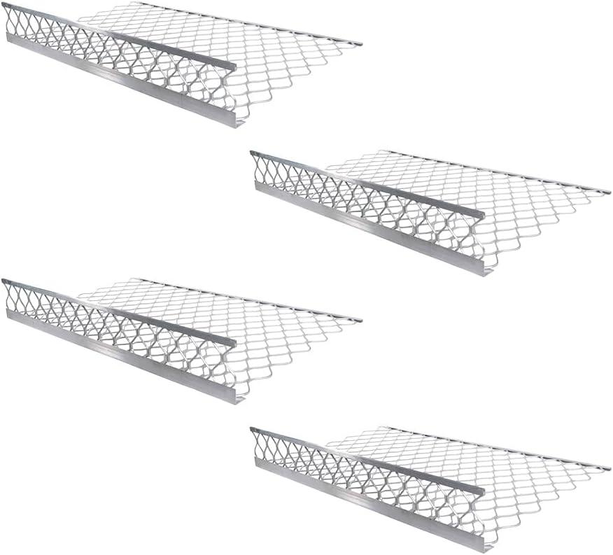 imageMytee Products 10 Pack 48x30 Drop Aluminum Mesh Brick Guard Corner Protector  L Shape Mesh Edge Guard Corrosion ResistantSilver