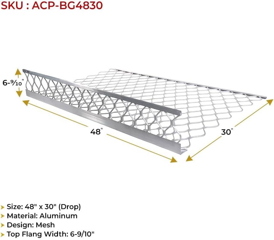 imageMytee Products 10 Pack 48x30 Drop Aluminum Mesh Brick Guard Corner Protector  L Shape Mesh Edge Guard Corrosion ResistantSilver