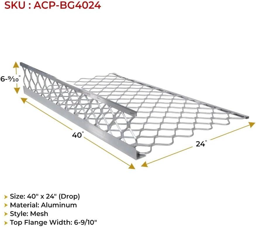 imageMytee Products 10 Pack 48x30 Drop Aluminum Mesh Brick Guard Corner Protector  L Shape Mesh Edge Guard Corrosion ResistantSilver