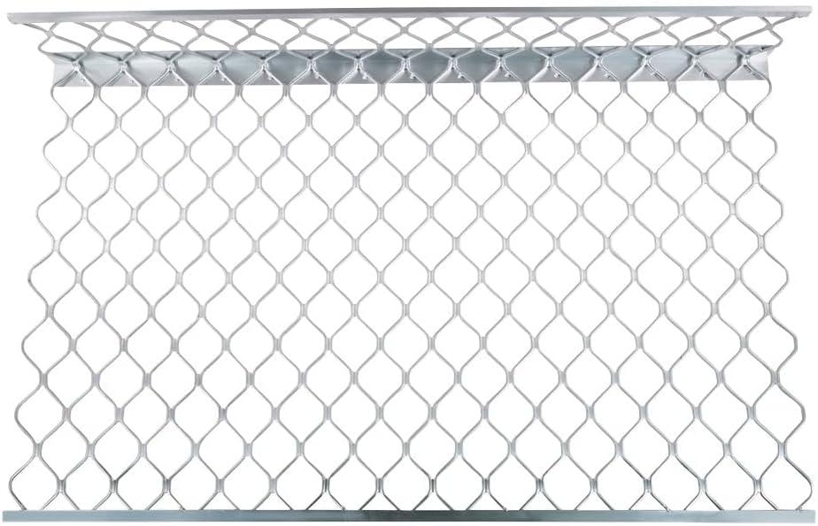 imageMytee Products 10 Pack 48x30 Drop Aluminum Mesh Brick Guard Corner Protector  L Shape Mesh Edge Guard Corrosion ResistantSilver