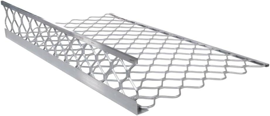 imageMytee Products 10 Pack 48x30 Drop Aluminum Mesh Brick Guard Corner Protector  L Shape Mesh Edge Guard Corrosion ResistantSilver