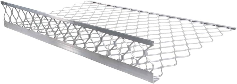 imageMytee Products 10 Pack 48x30 Drop Aluminum Mesh Brick Guard Corner Protector  L Shape Mesh Edge Guard Corrosion ResistantSilver