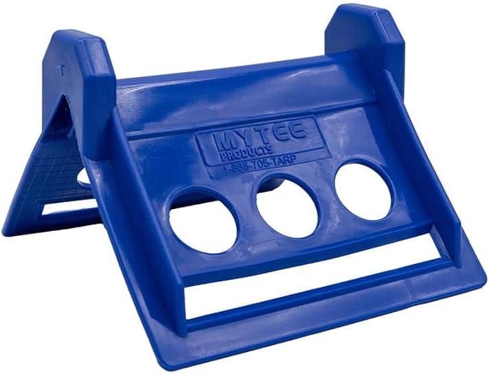 imageMytee Products V Shaped Board 4 Blue Plastic Corner Edge Protectors for Cargo Loads  Tie Down Strap Guard for Winch Ratchet Straps on Flatbed Trailers  VStyle Tie Downs Edge Protectors