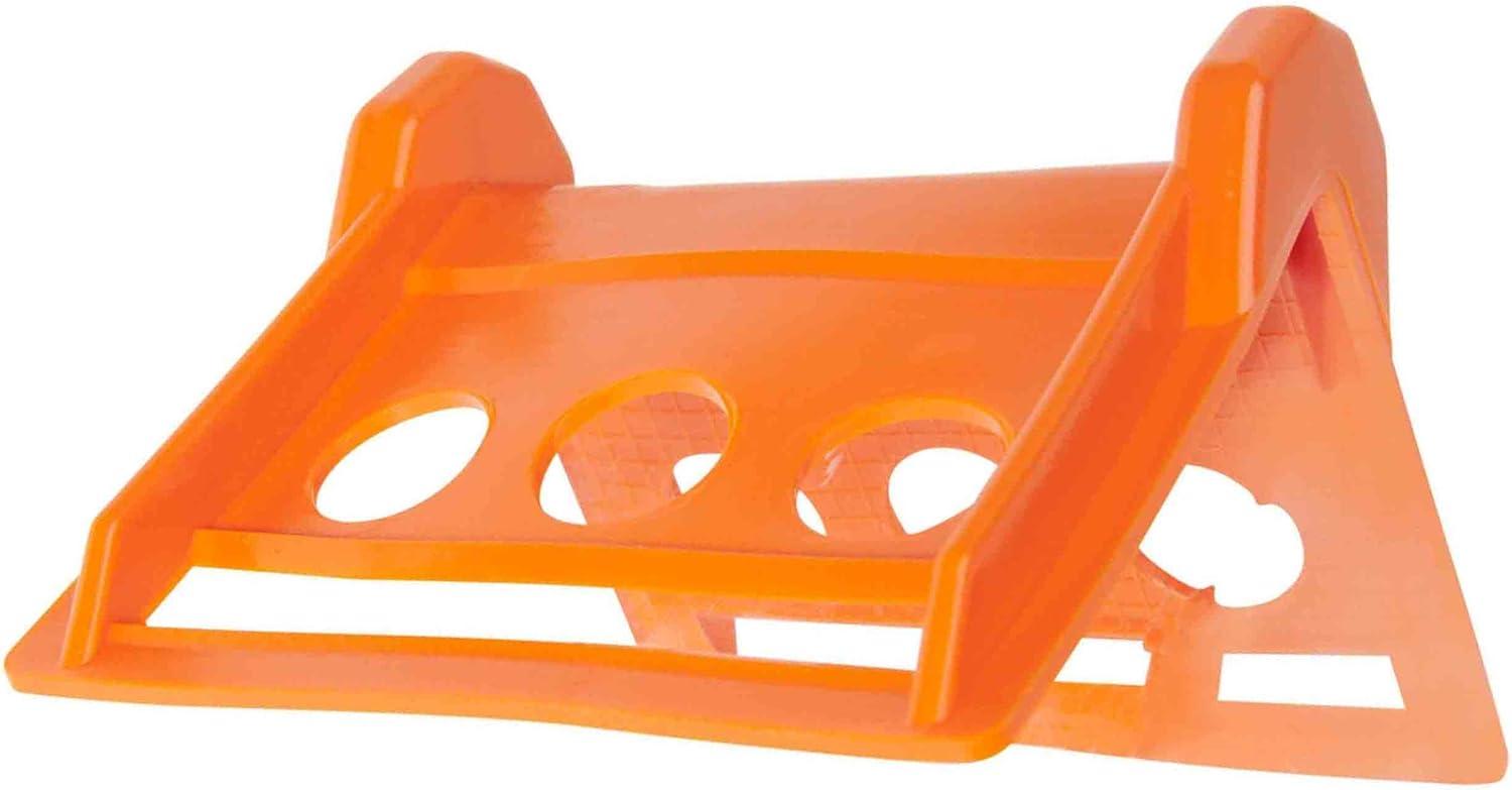 imageMytee Products V Shaped Board 4 Orange Plastic Corner Edge Protectors for Cargo Loads  Tie Down Strap Guard for Winch Ratchet Straps on Flatbed Trailers  VStyle Tie Downs Edge Protectors