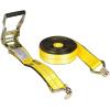 imageMytee Products 10 Pack 2 inch x30 ft Heavy Duty Ratchet Straps with Double J Hooks  10000 Lbs Breaking Strength Blue Tie Down Straps wWire Hooks for Industrial Use Trailers Truck CargoYellow