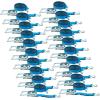 imageMytee Products 10 Pack 2 inch x30 ft Heavy Duty Ratchet Straps with Double J Hooks  10000 Lbs Breaking Strength Blue Tie Down Straps wWire Hooks for Industrial Use Trailers Truck CargoBlue