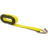 imageMytee Products 10 Pack 2 inch x30 ft Heavy Duty Ratchet Straps with Double J Hooks  10000 Lbs Breaking Strength Blue Tie Down Straps wWire Hooks for Industrial Use Trailers Truck CargoYellow