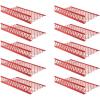 imageMytee Products 10 Pack 48x30 Drop Aluminum Mesh Brick Guard Corner Protector  L Shape Mesh Edge Guard Corrosion ResistantRed