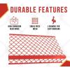 imageMytee Products 10 Pack 48x30 Drop Aluminum Mesh Brick Guard Corner Protector  L Shape Mesh Edge Guard Corrosion ResistantRed