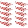 imageMytee Products 10 Pack 48x30 Drop Aluminum Mesh Brick Guard Corner Protector  L Shape Mesh Edge Guard Corrosion ResistantRed