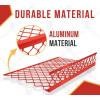 imageMytee Products 10 Pack 48x30 Drop Aluminum Mesh Brick Guard Corner Protector  L Shape Mesh Edge Guard Corrosion ResistantRed