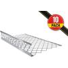 imageMytee Products 10 Pack 48x30 Drop Aluminum Mesh Brick Guard Corner Protector  L Shape Mesh Edge Guard Corrosion ResistantSilver