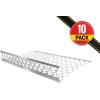 imageMytee Products 10 Pack 48x30 Drop Aluminum Mesh Brick Guard Corner Protector  L Shape Mesh Edge Guard Corrosion ResistantSilver
