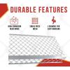 imageMytee Products 10 Pack 48x30 Drop Aluminum Mesh Brick Guard Corner Protector  L Shape Mesh Edge Guard Corrosion ResistantSilver