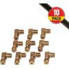 imageMytee Products 10 Pack 90 degree ELBOW 532 TUBE 18 NPTF OEM 8500110  Pack